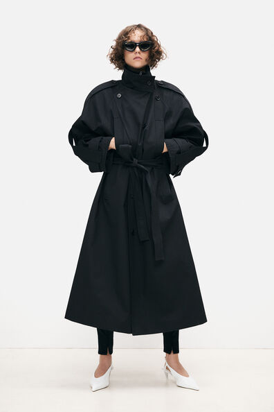 Studio Collection Mantel Trench Cotton Oversized
